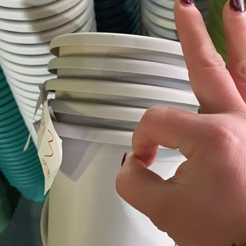 树脂四季3号灰白无托10个微瑕