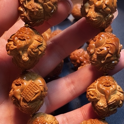 橄榄核手串/手链凯*橄榄雕