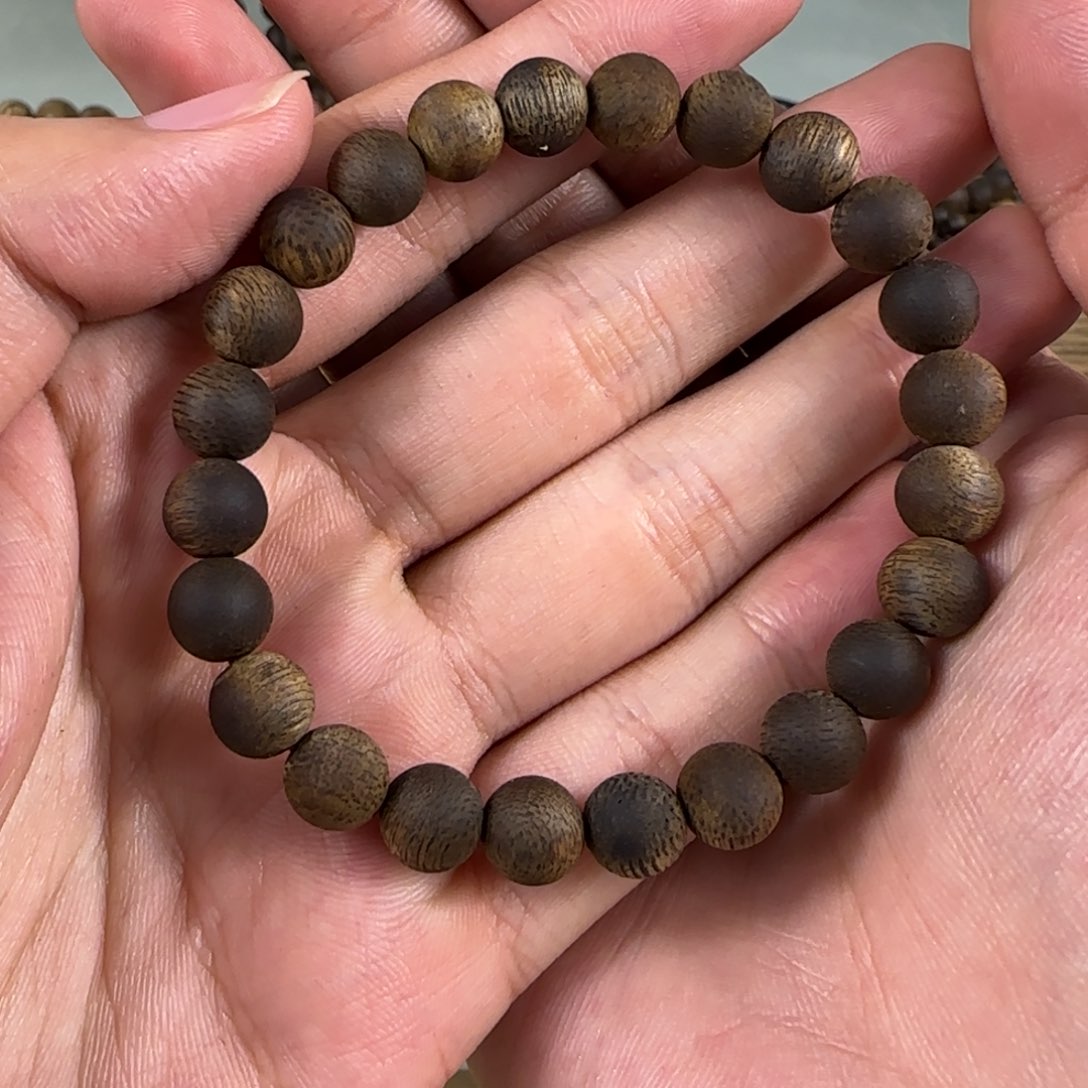 手串沉香莺歌绿棋卡0.8