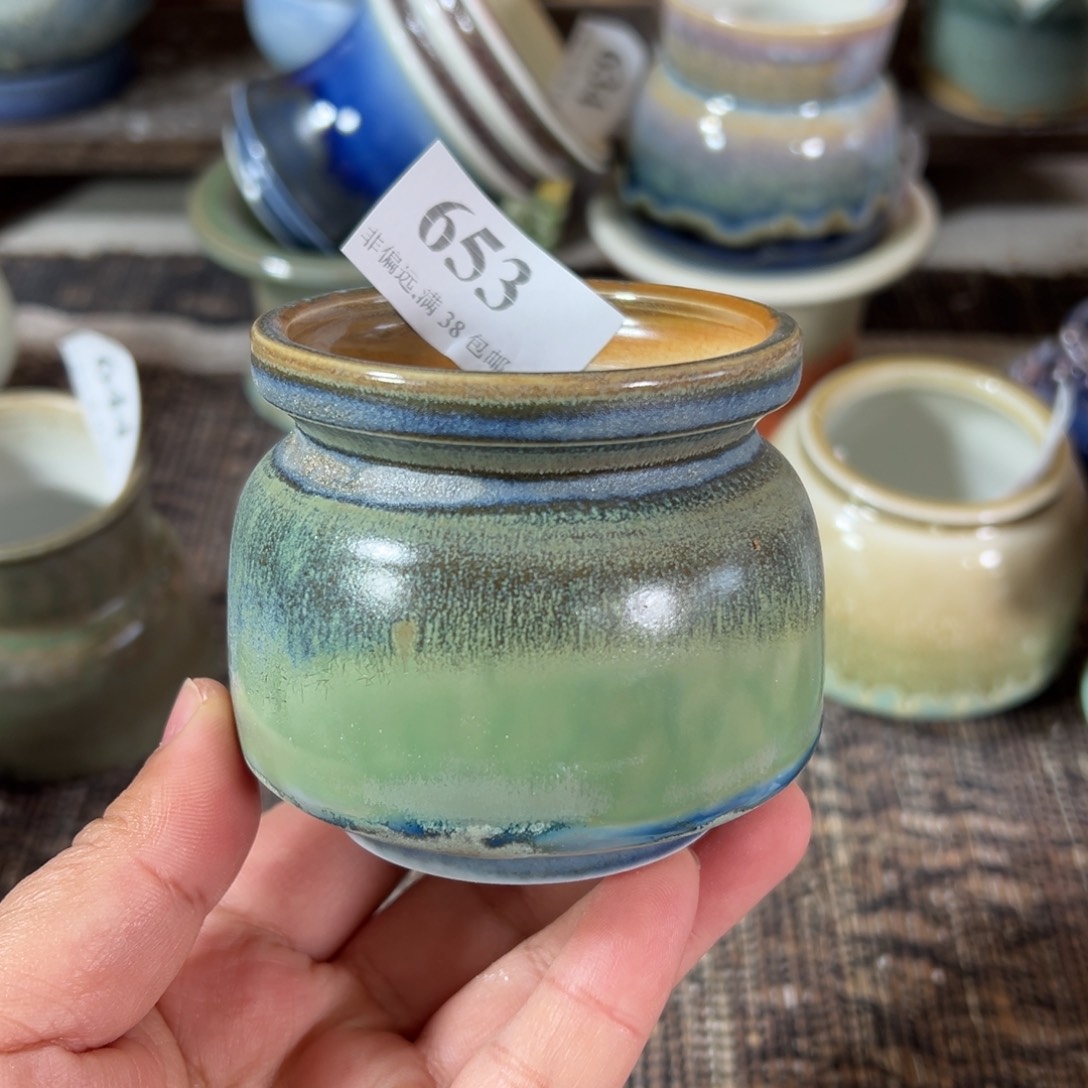 红陶景德镇手工花盆