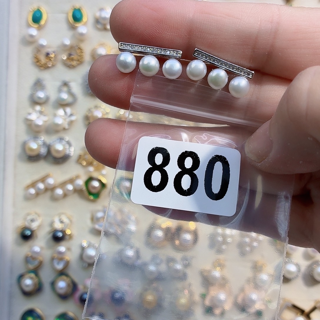 *****淡水珍珠合金耳饰