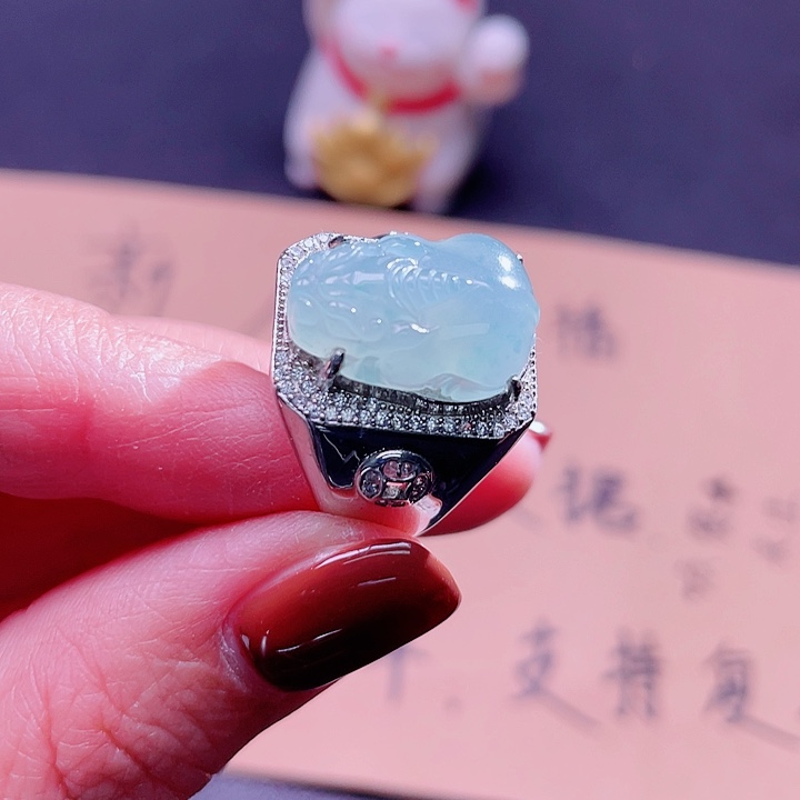 翡翠吊坠(不含链)银S925镶嵌