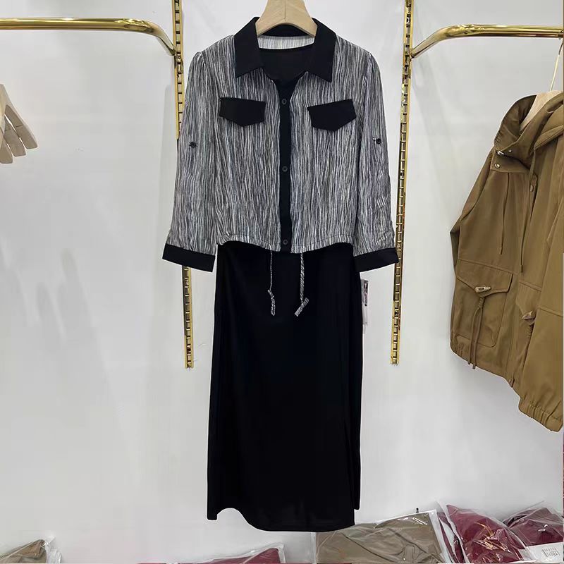 S506【专属】时尚夏季背心裙+西装外搭小衫两件套裙RS-FMYZ24CTA06