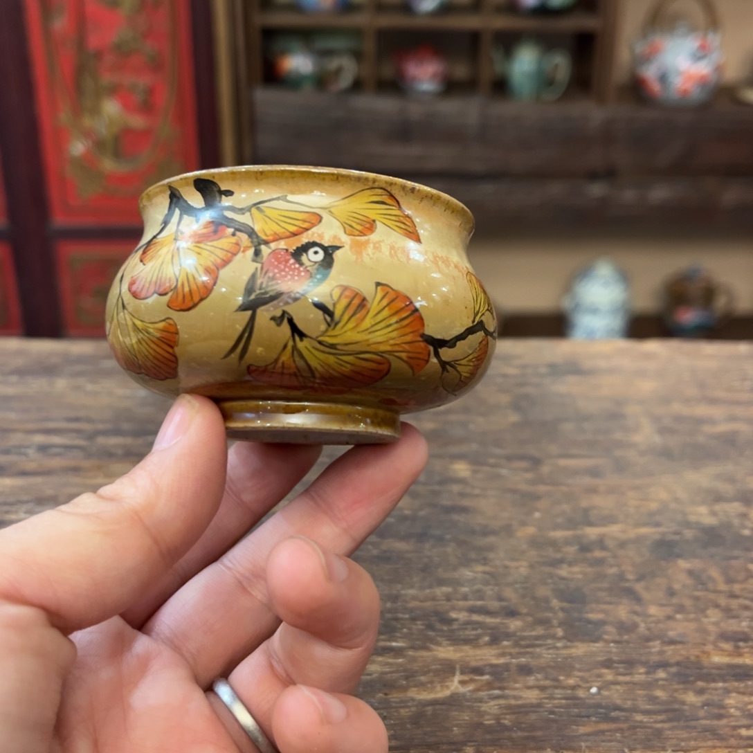 姚***姚柴烧手工手绘陶瓷