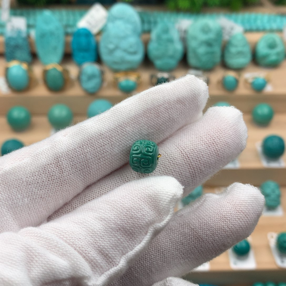 绿松石配饰未镶嵌9.0-7.5