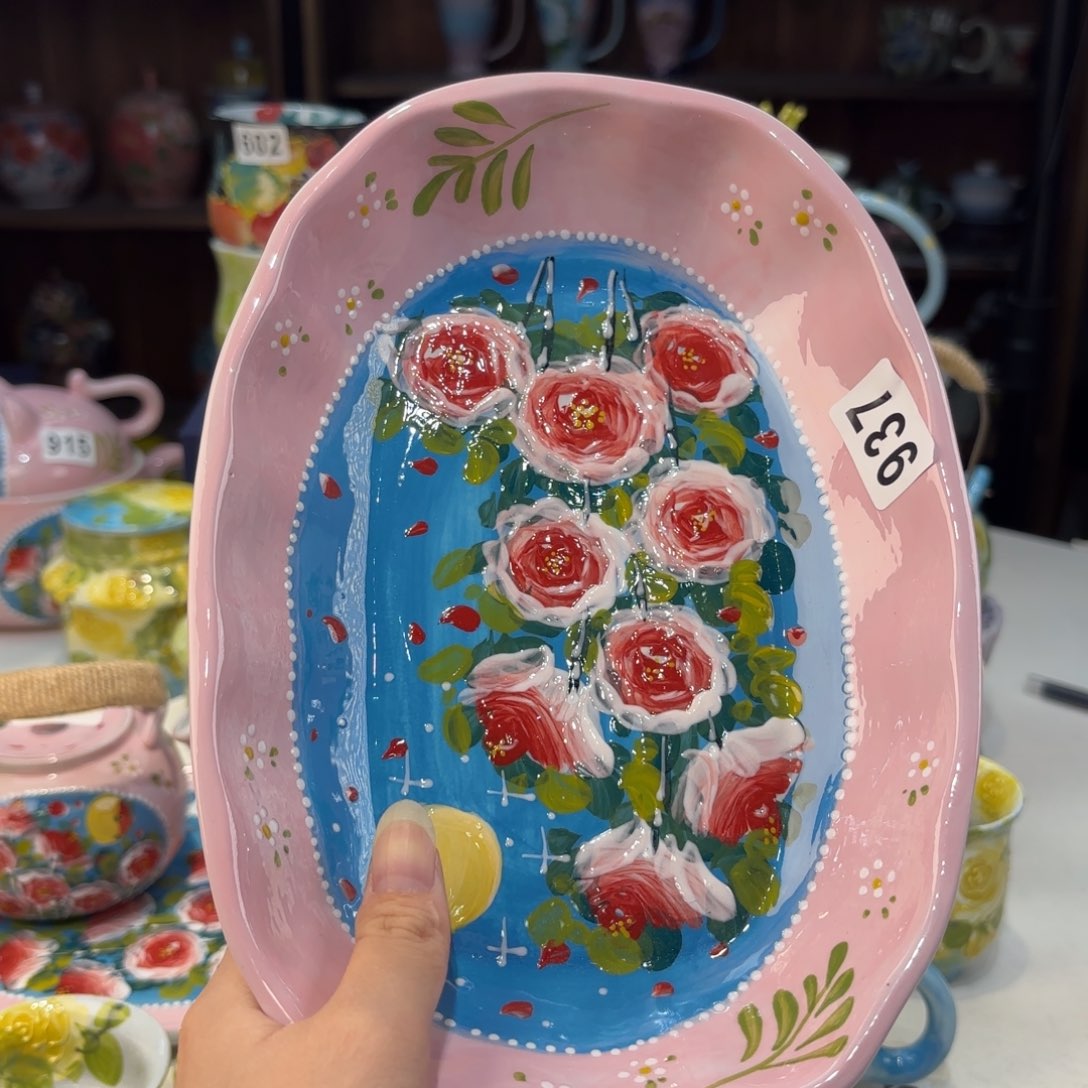 景德镇手绘高温釉下彩陶瓷茶具