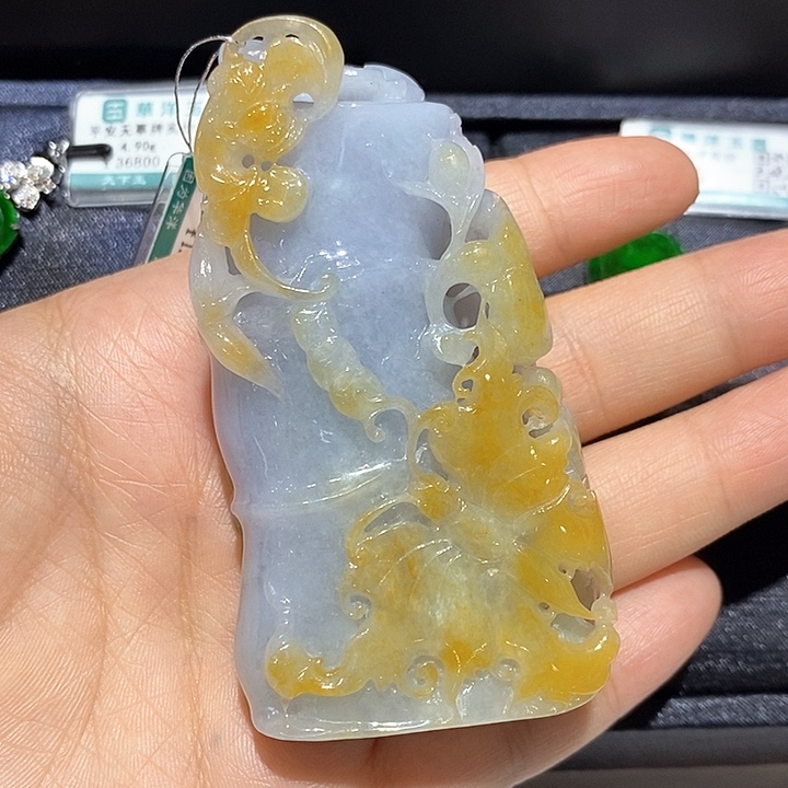 翡翠挂件未镶嵌翡翠把件