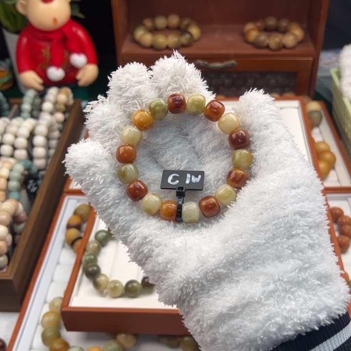 菩提根/象牙果手串卡12迷雾森林微瑕1c