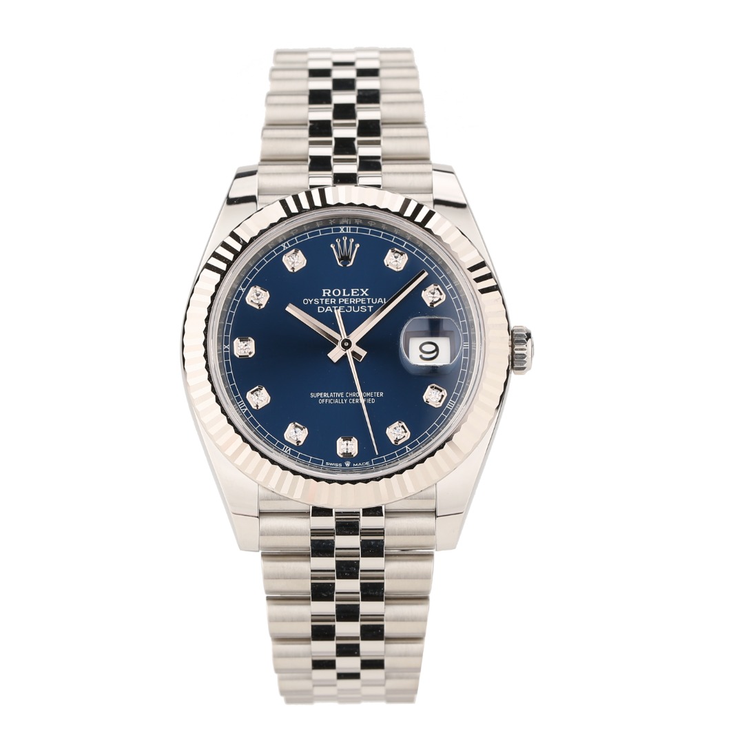 99新 Rolex/劳力士 奢侈品/日志126334蓝盘钻刻41mm单表