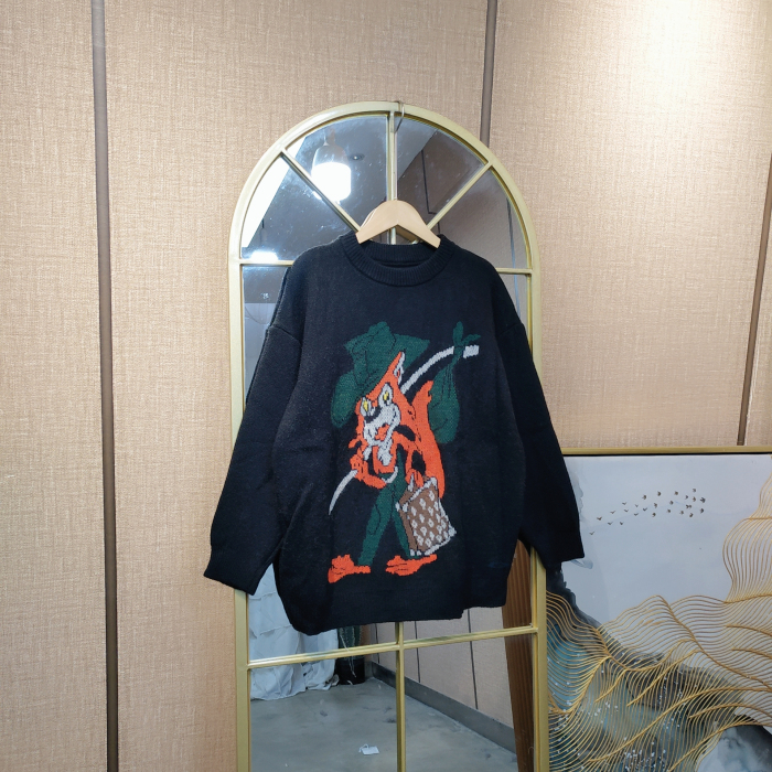 AF285孕妇黑色毛衣