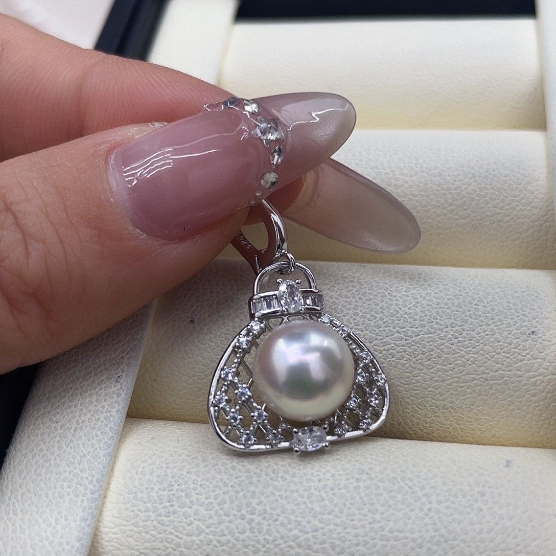 海水珍珠颈饰银S925镶嵌