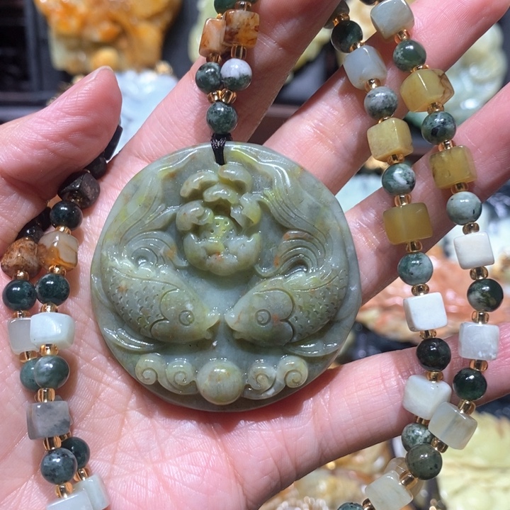 岫玉毛衣链未镶嵌