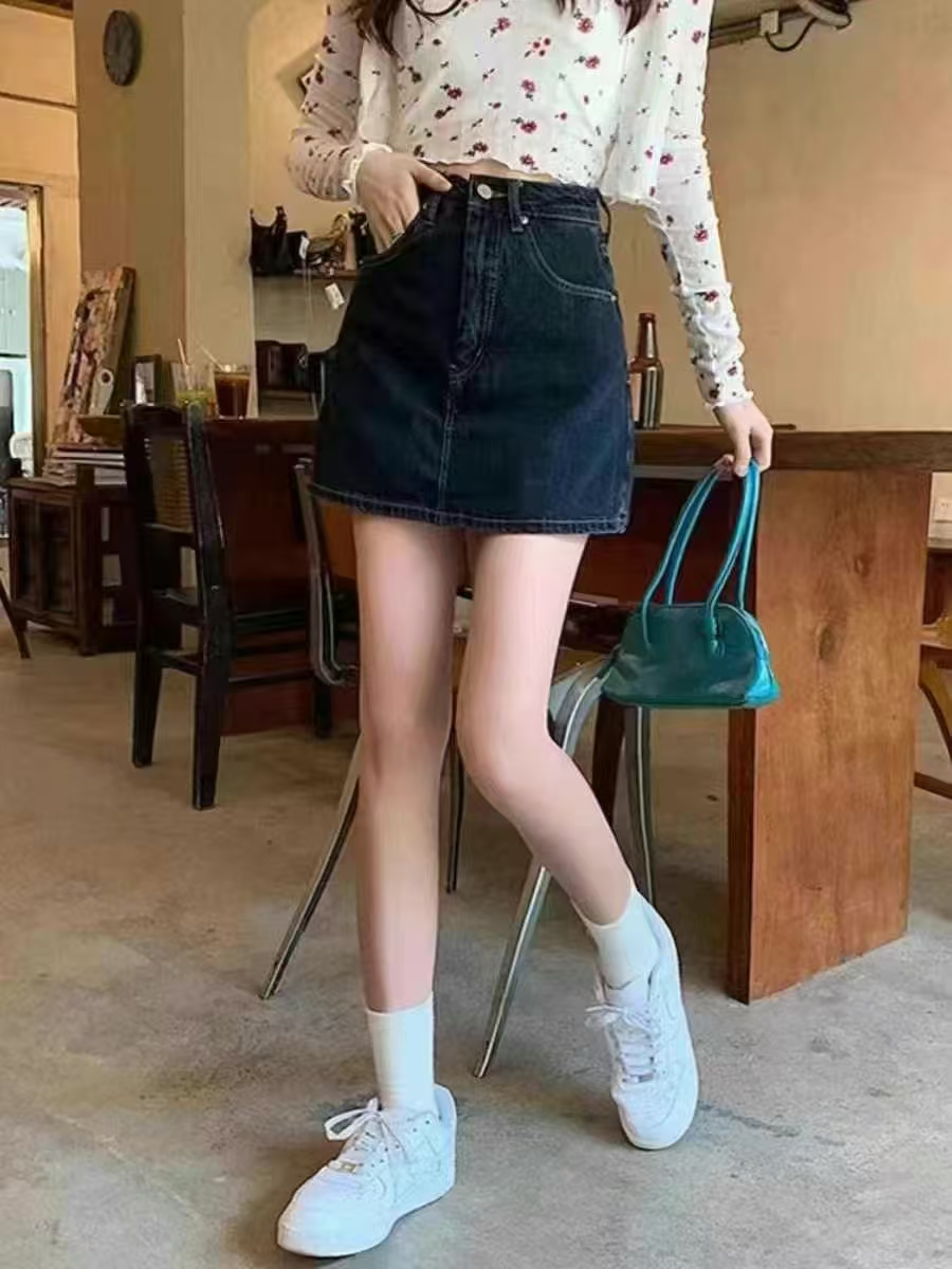 女装夏款牛仔短裙