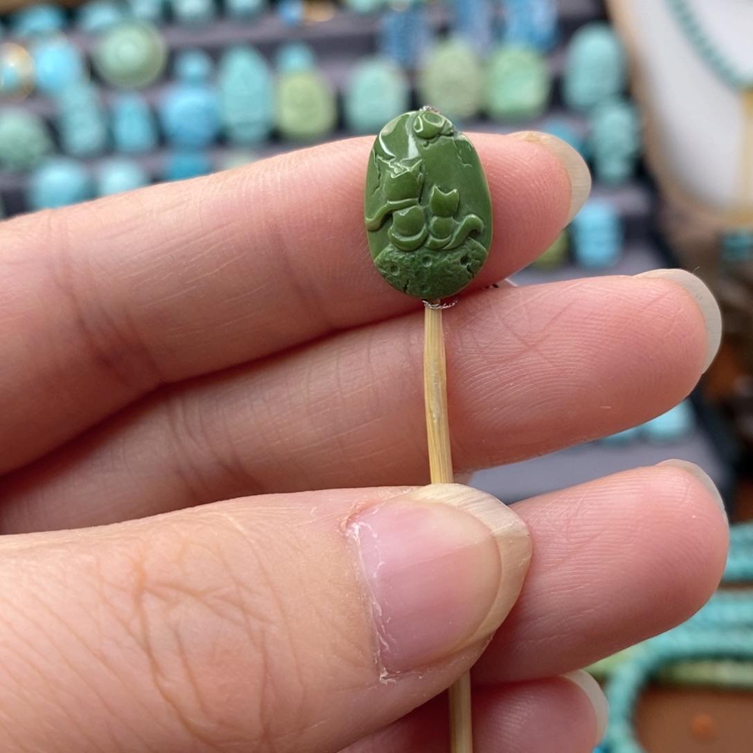 绿松石珠宝奇石未镶嵌