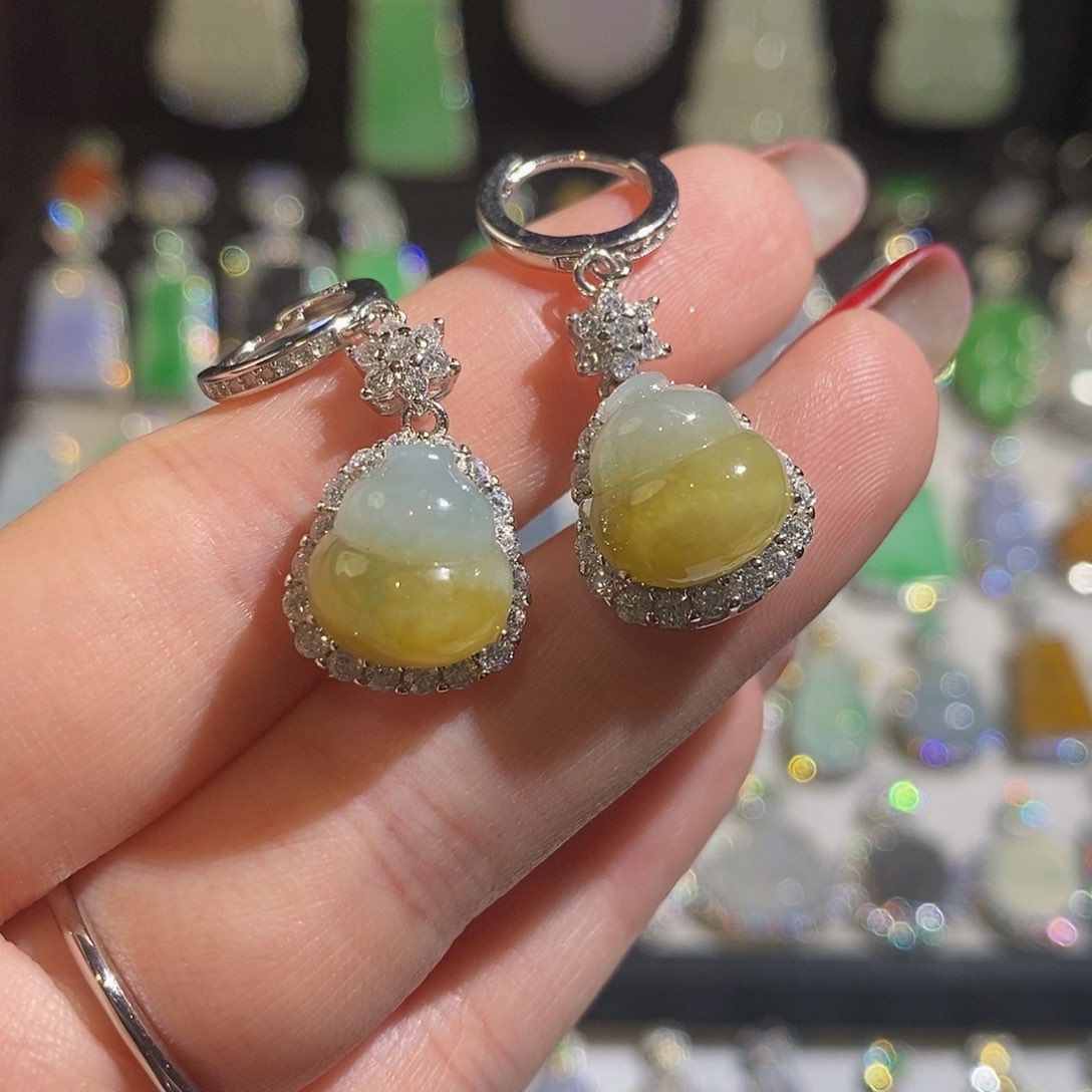 翡翠戒指银S925镶嵌天然翡翠