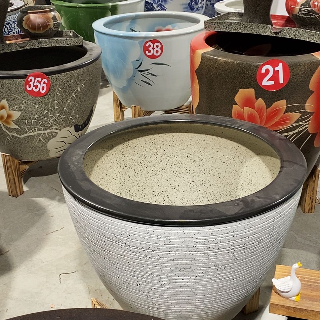 *****景德镇陶瓷鱼缸直径62厘米高40厘米