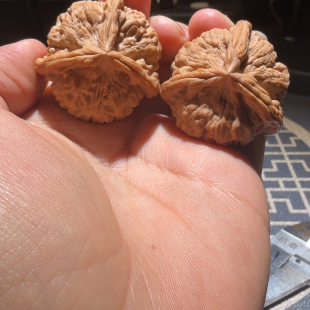 文玩核桃把件玉玺三棱