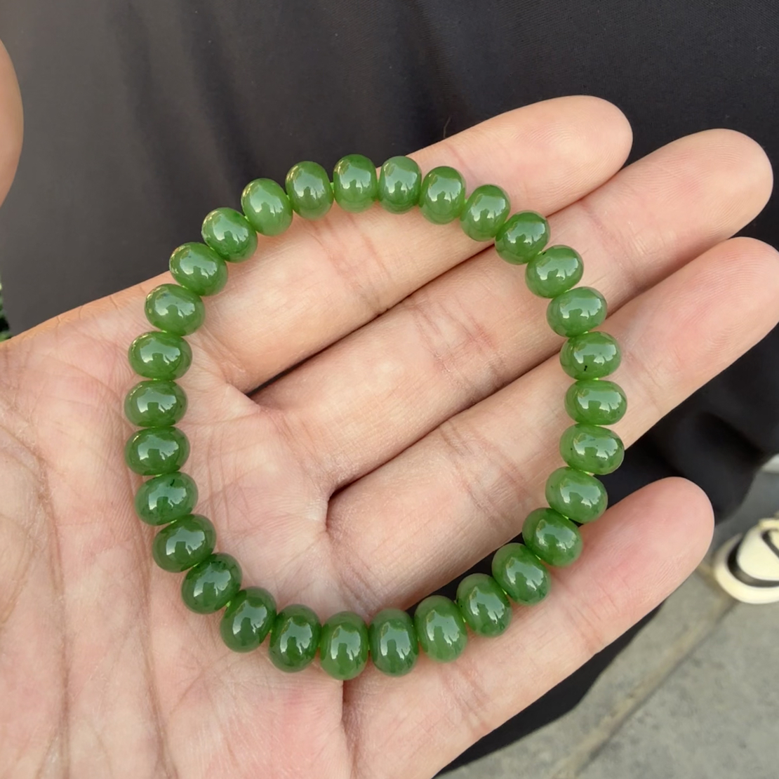 和田玉和田玉碧玉手串