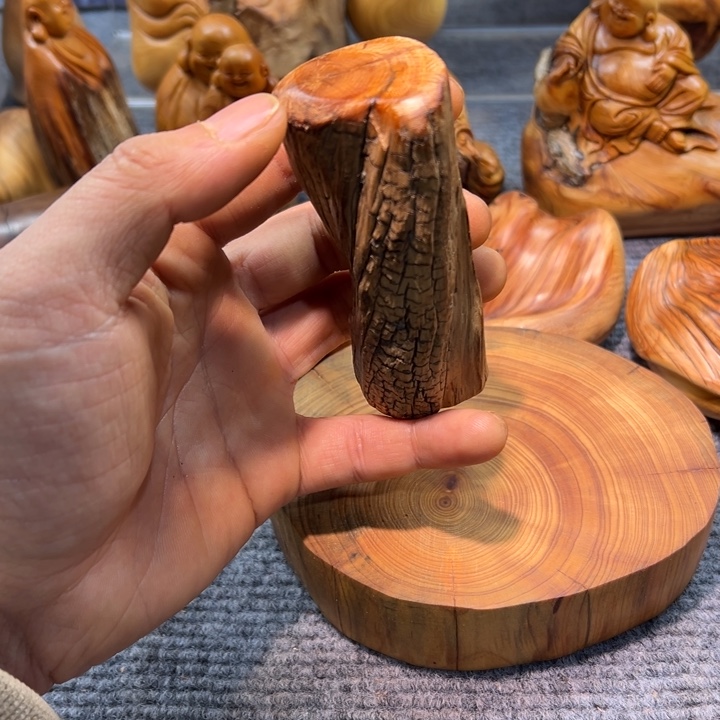 柏木（崖柏）陈化老料手串把件 