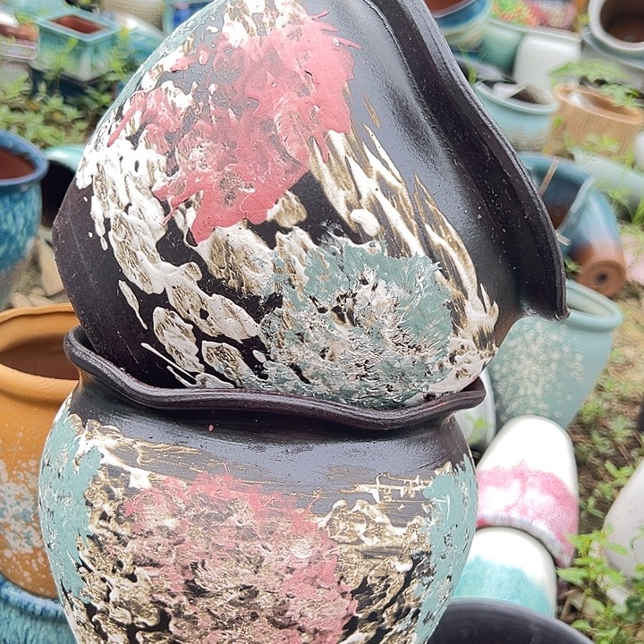 紫砂花盆口20高18，。。。。。。。。。。。。
