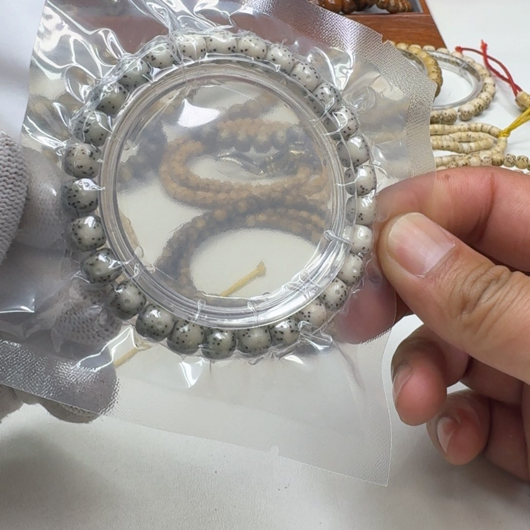 星月菩提手串43尊宠糯冰月留白针尖星8左右桶单圈