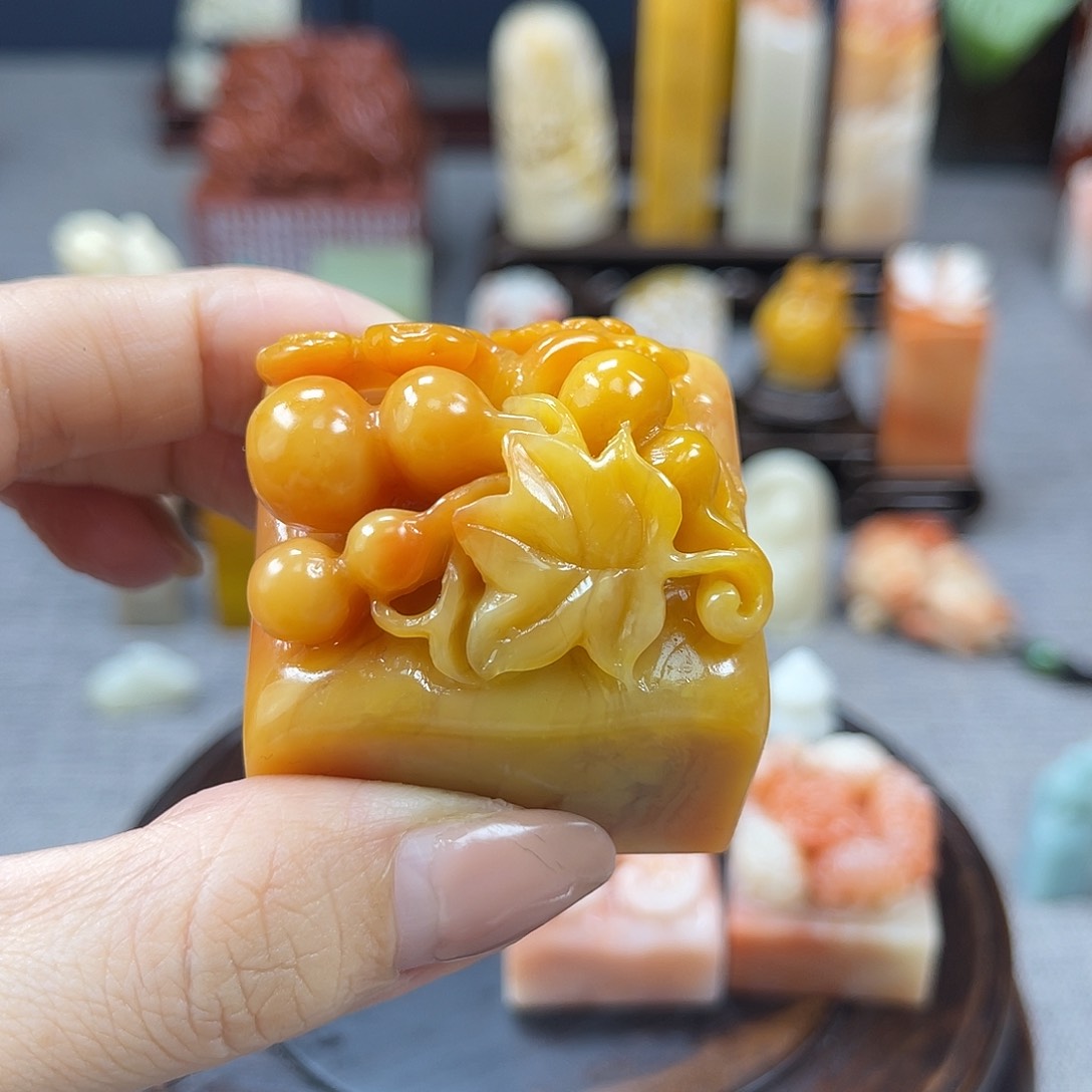 寿山石印石咖***茶1111111111