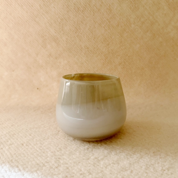 大理石灰人工杯香薰蜡烛青檀