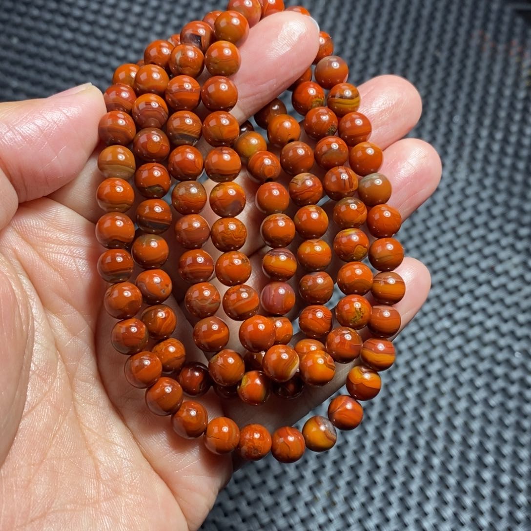 玛瑙/玉髓战国红未镶嵌