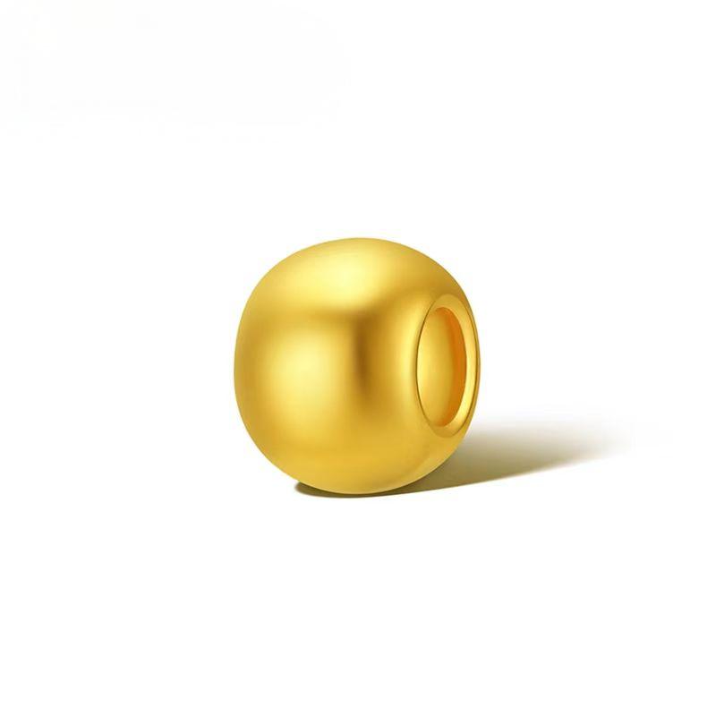 足金999足金4mm小金珠先鉴后发加大版（十个装）