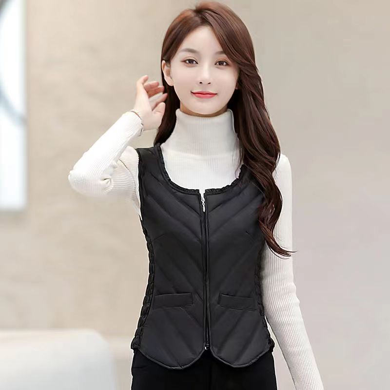 【2025新款】羽绒马甲女背心轻薄内穿保暖贴身女士打底内胆马甲冬季