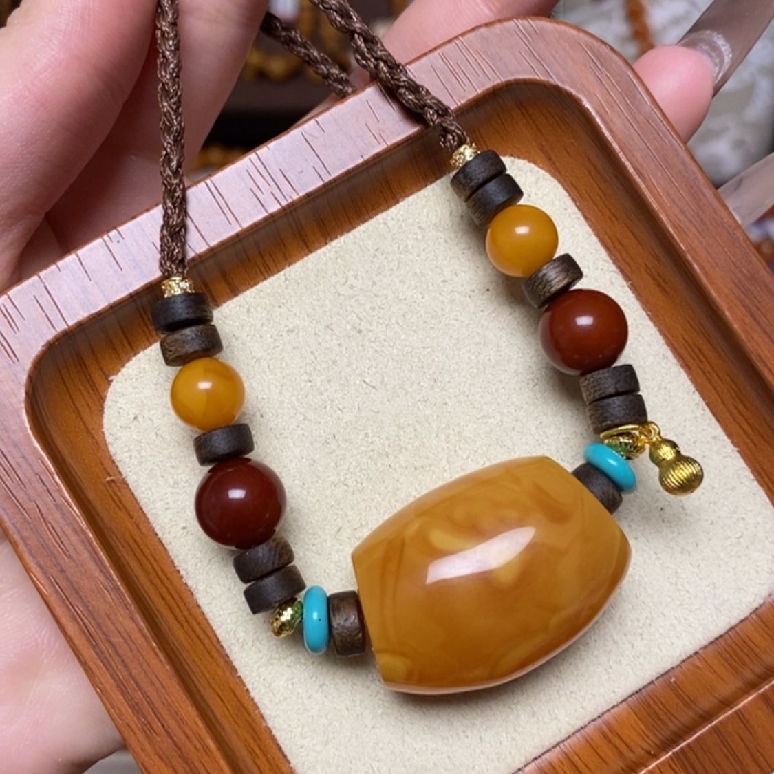 【闪购商品】蜜蜡项链未镶嵌项链