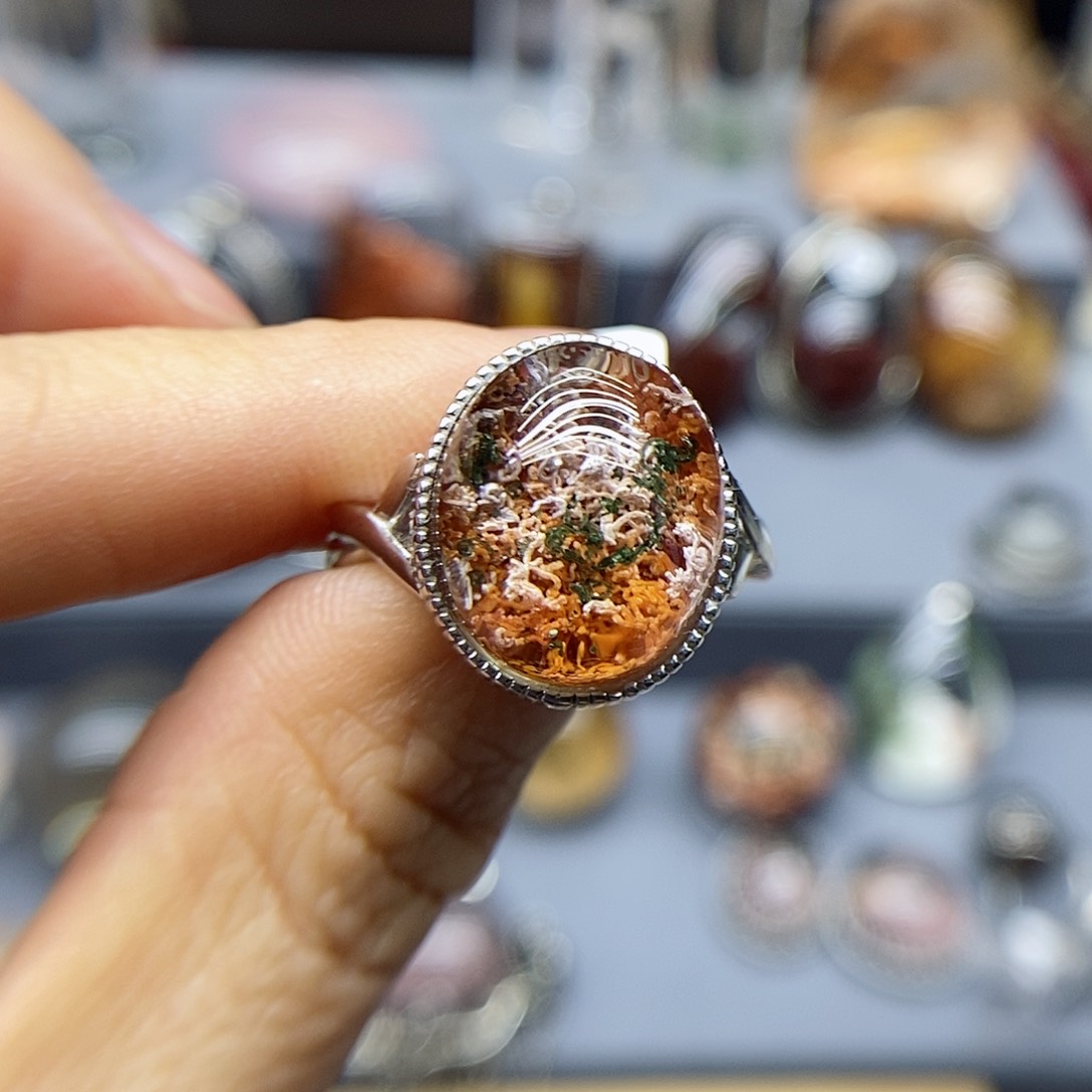 水晶戒指银S925镶嵌愿