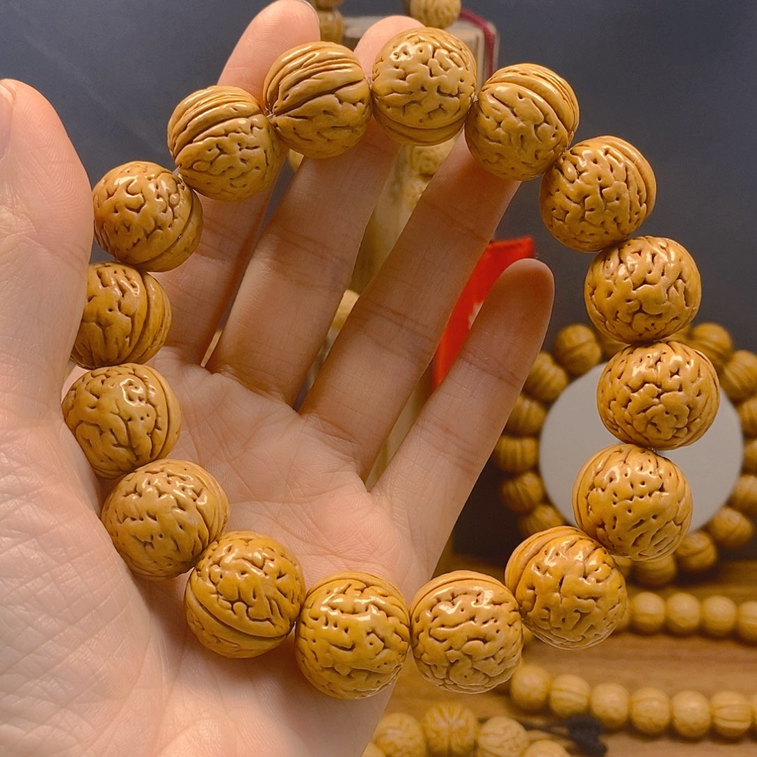 丛*然桃核手串桃核手串