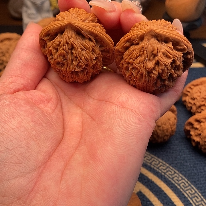 文玩核桃吊坠水龙纹41修