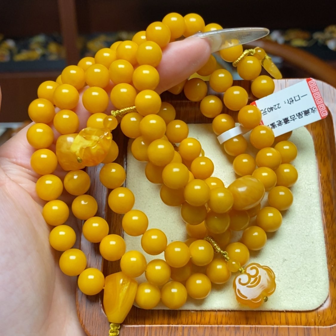 【闪购商品】蜜蜡手链未镶嵌手串