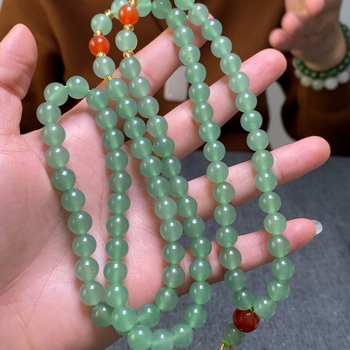 东陵石颈饰未镶嵌毛衣链