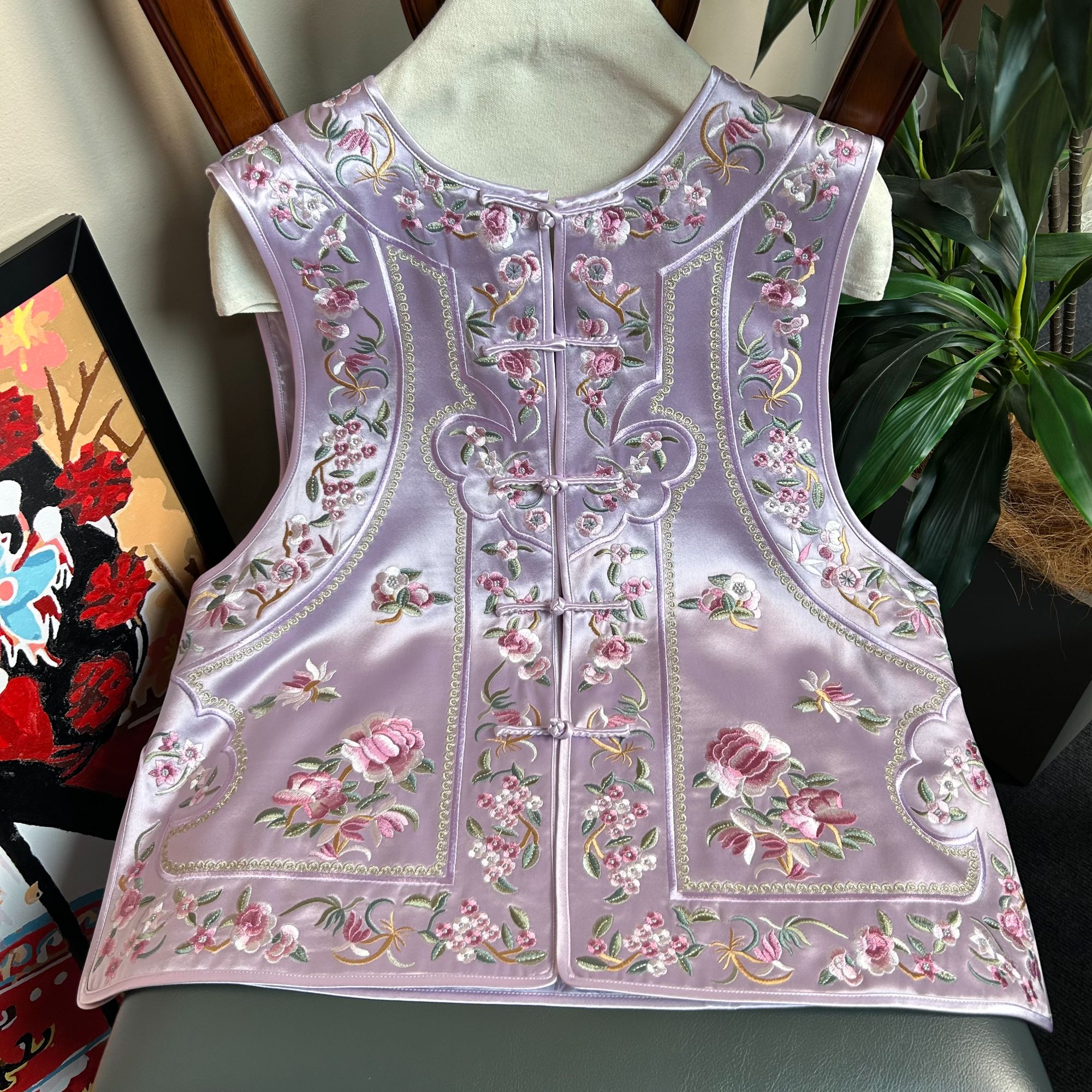 【兮薇断码】原创设计马甲网红复古传统马夹民族风绣花