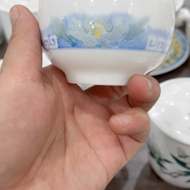 杯釉下彩手绘春之梦主人杯