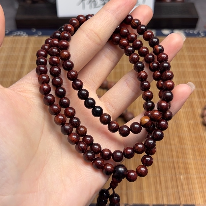 藤类海南红降06/108颗