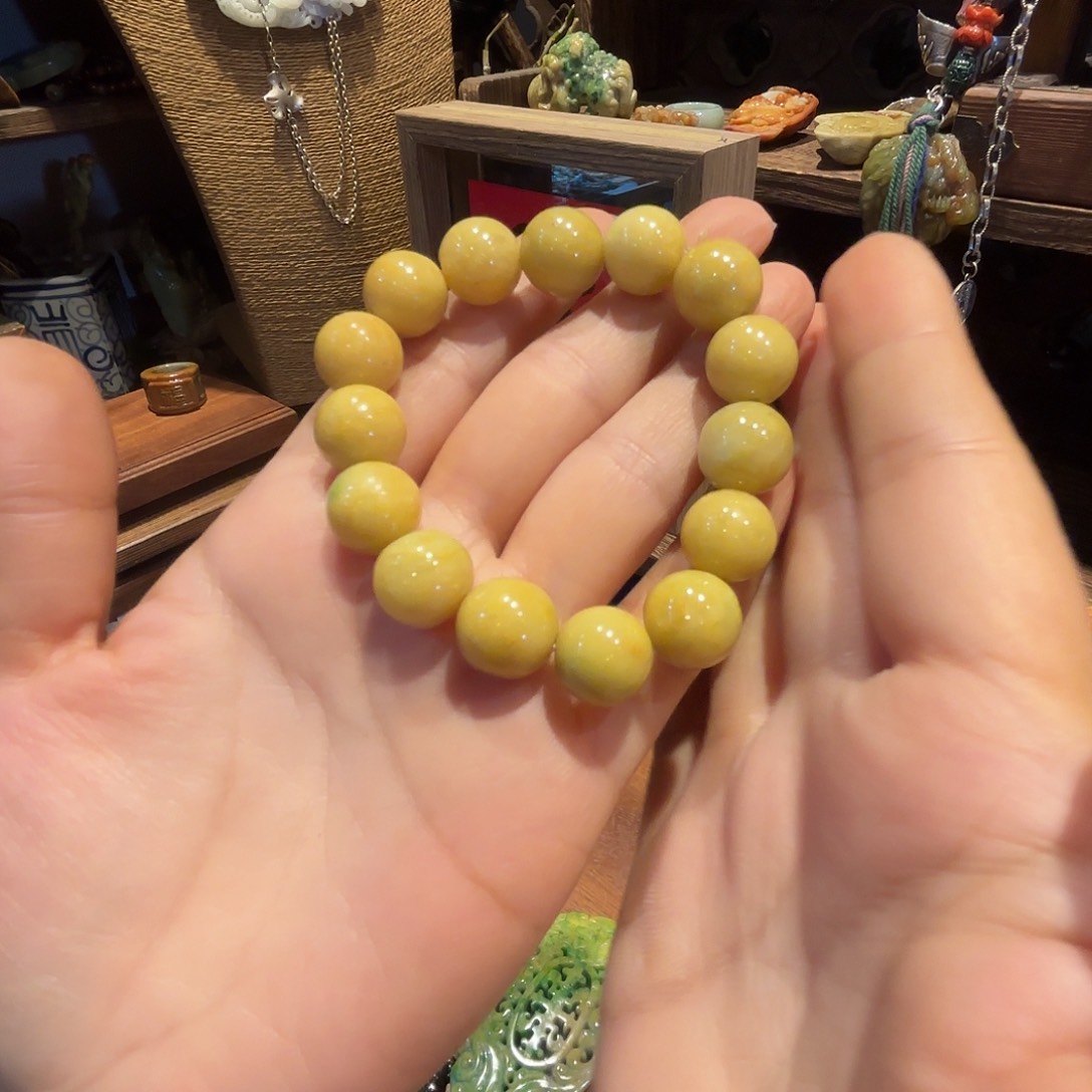 翡翠手链未镶嵌原创