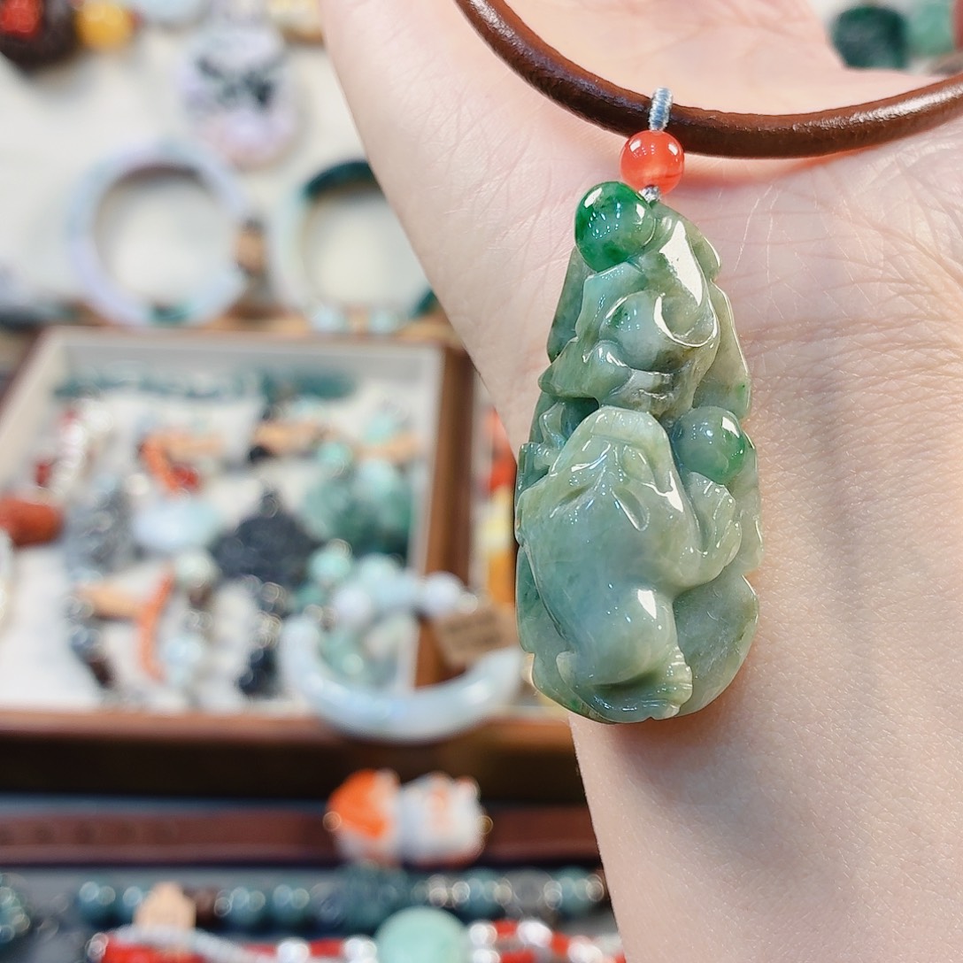 翡翠未镶嵌手链手串