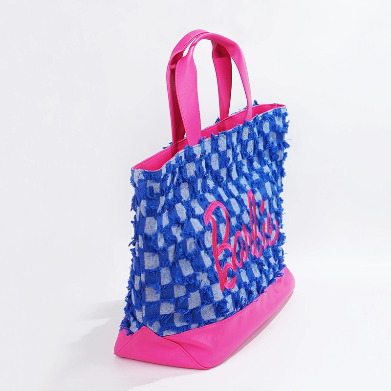 IME-F【Barbie芭比联名官方正品】香风牛仔旅行包