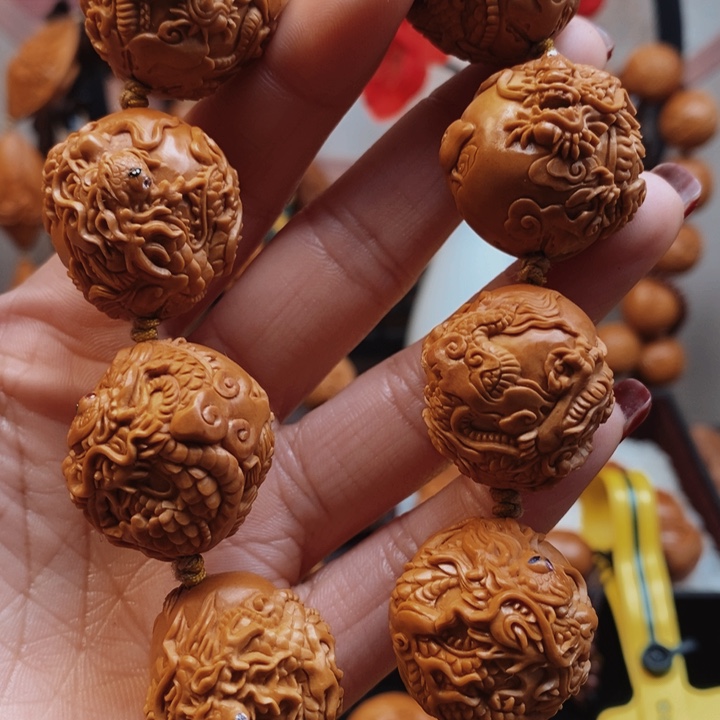 橄榄核手串/手链九龙戏珠2.6