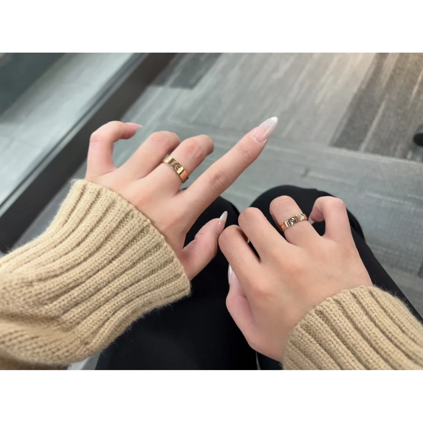 925银戒指 镀18K金 卡卡家戒指指环 CNC精工 莫桑满镶经典满钻款