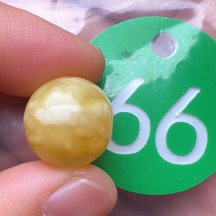 蜜蜡裸石未镶嵌金沙15m m