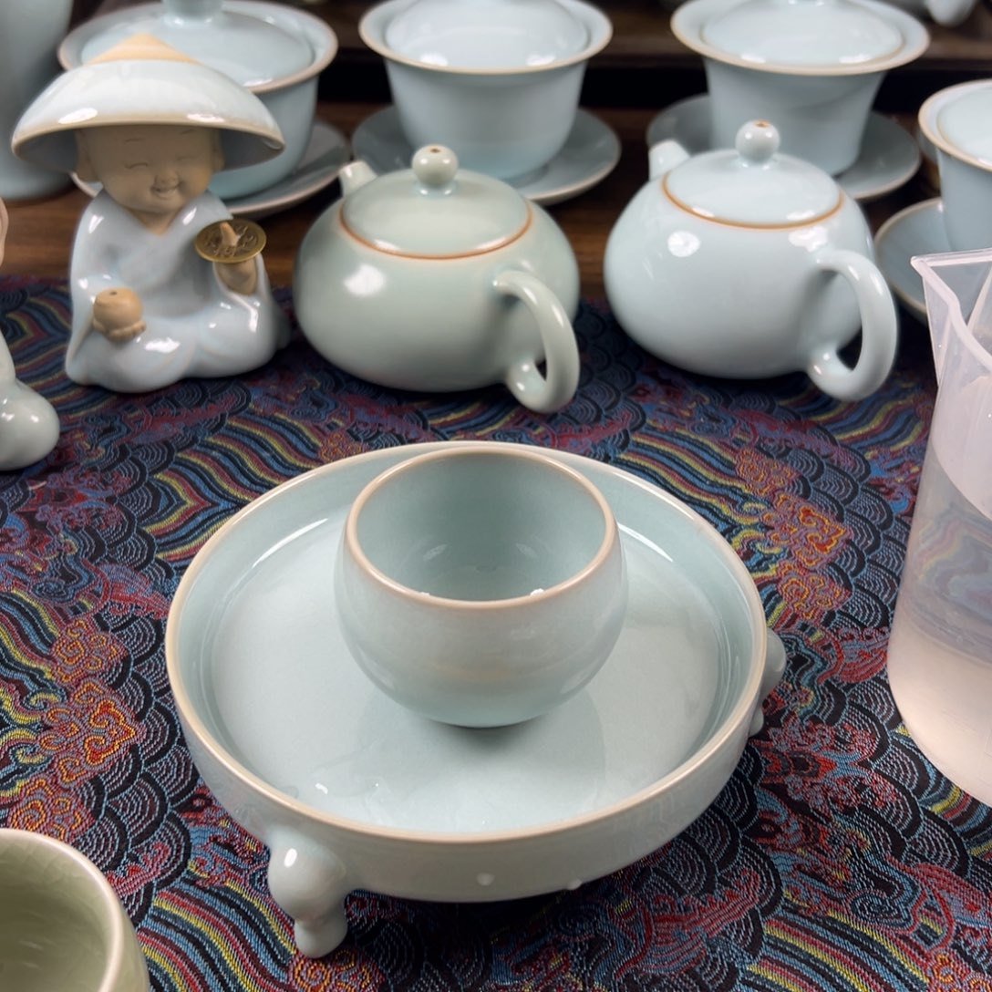 瓷杯子原矿釉水龙蛋杯