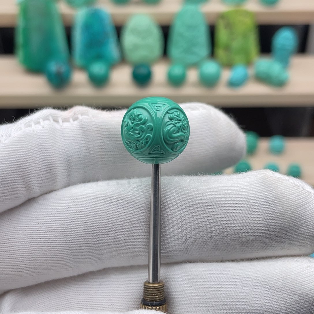 湖北秦古绿料15mm四方神兽