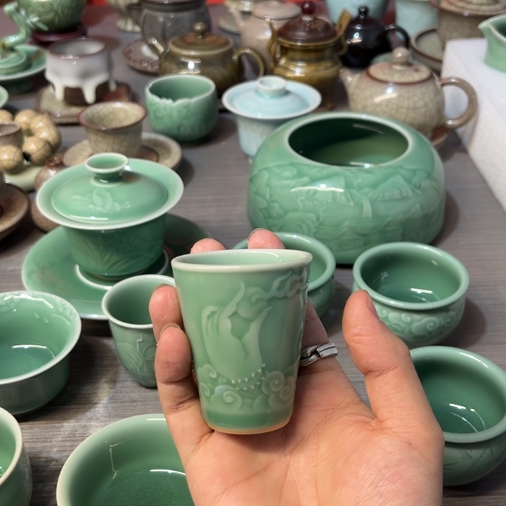 周连福 梅子青 佛手杯