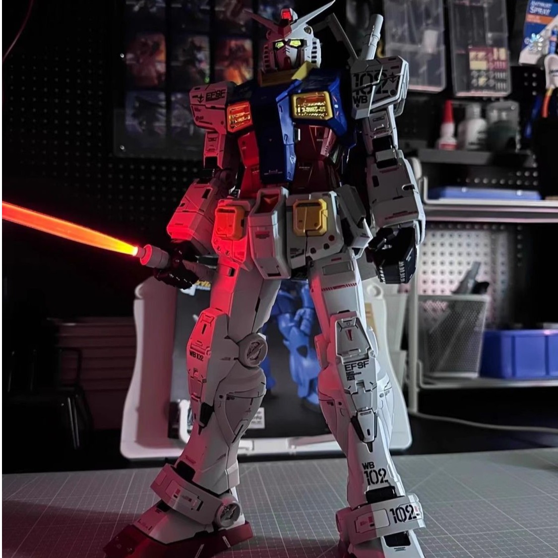 顺丰发大班PGU元祖 1/60 RX-78-2 PG元祖2.0拼装模型机甲礼物主播