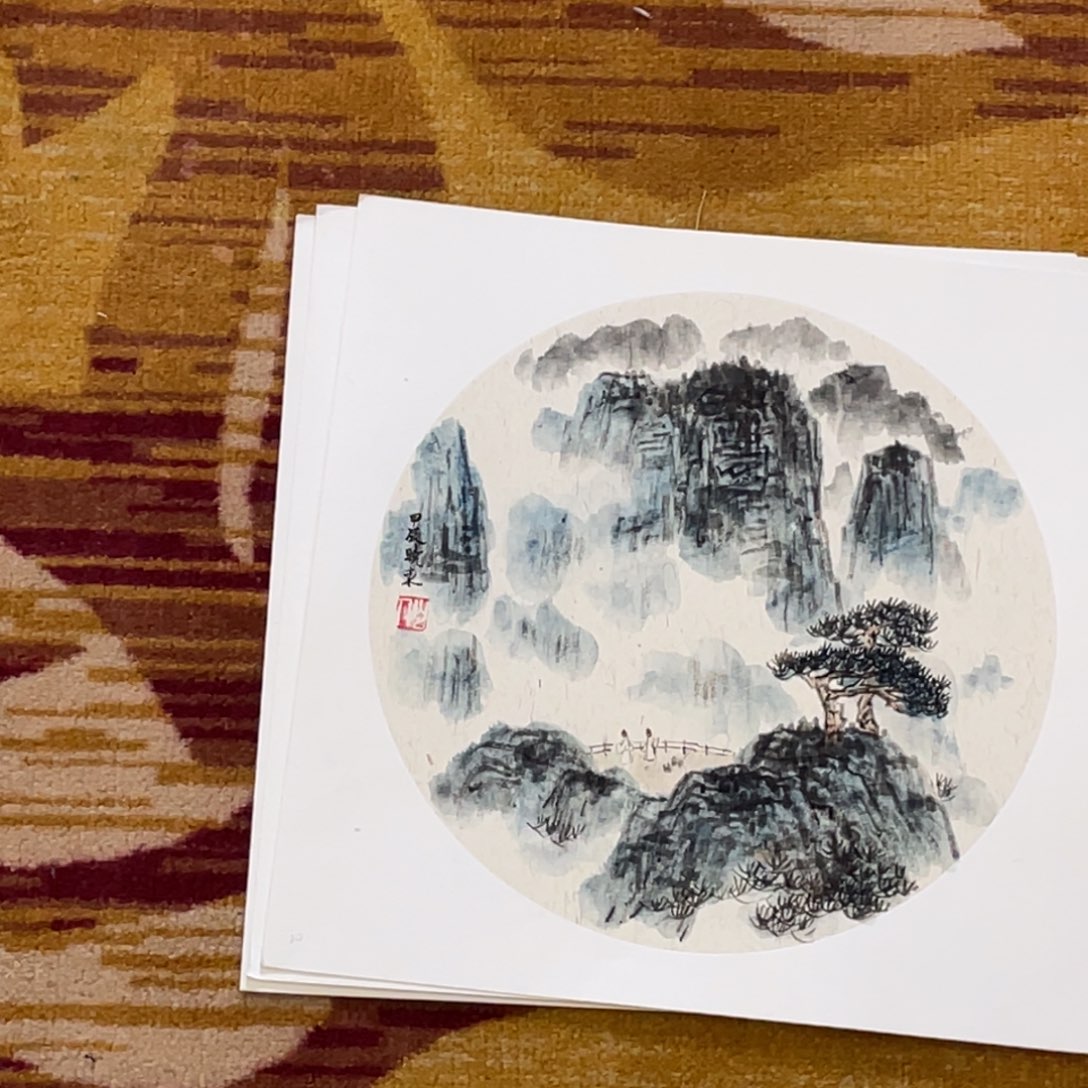 国画鸿**伴晓东老师卡纸一平尺5555